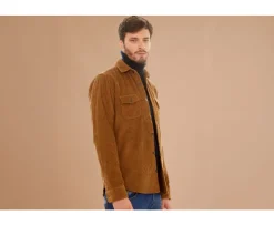Sobrecamisa de terciopelo Gamuza - Cuello francés Victorin-Bexley Fashion