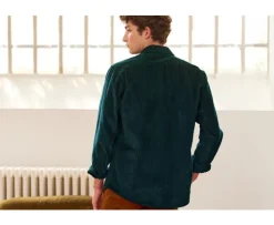 Sobrecamisa de terciopelo Verde sombrío - Cuello francés Victorin-Bexley Hot