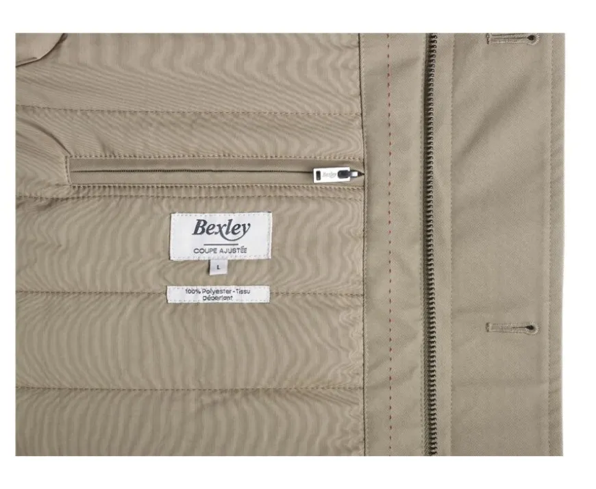 Trenca de hombre acolchada Beis oscuro Aurestilde-Bexley Flash Sale
