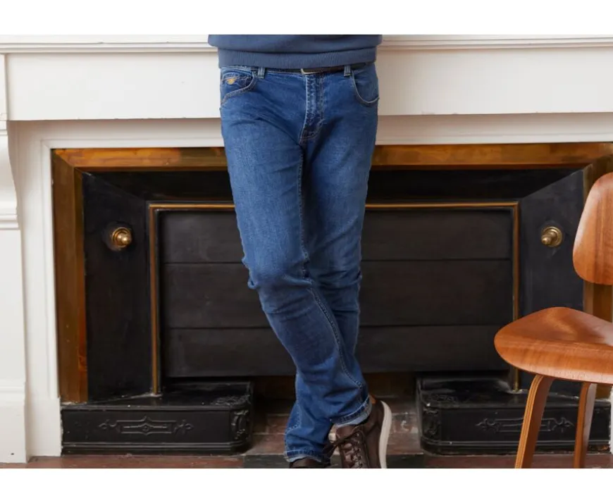 Vaquero de hombre color Vaquero piedra slim Ridley-Bexley Sale