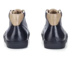 Zapatillas altas para hombre de piel Negro Thornlea-Bexley Store