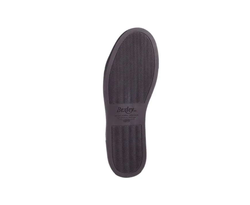 Zapatillas altas para hombre de piel Castaño oscuro patinado Hawthorne-Bexley Clearance