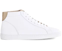 Zapatillas altas para hombre de piel Blanco Thornlea-Bexley Online
