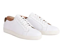 Zapatillas blancas de piel para hombre Inglewood-Bexley Discount