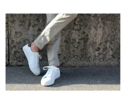 Zapatillas blancas de piel para hombre Inglewood-Bexley Discount