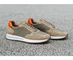 Zapatillas de hombre Caqui Claro & Terciopelo Beis Nirranda Ii-Bexley Cheap