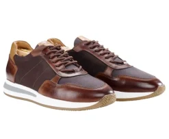 Zapatillas de hombre Chocolate y Piel  Castaña oscura patinada Nirranda Ii-Bexley Best