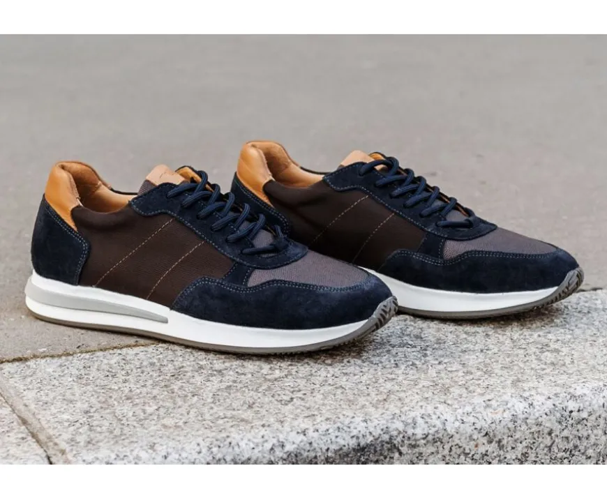 Zapatillas de hombre Chocolate y Terciopelo Marino Nirranda Ii-Bexley Shop