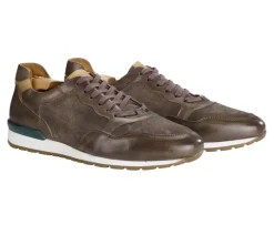 Zapatillas de hombre de Piel Carbón Patinada y terciopelo Gris Canberra Ii-Bexley Online