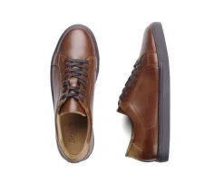 Zapatillas de hombre de piel Castaño patinado Inglewood-Bexley Online