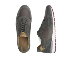 Zapatillas de hombre de terciopelo Caqui Canberra Ii-Bexley Best