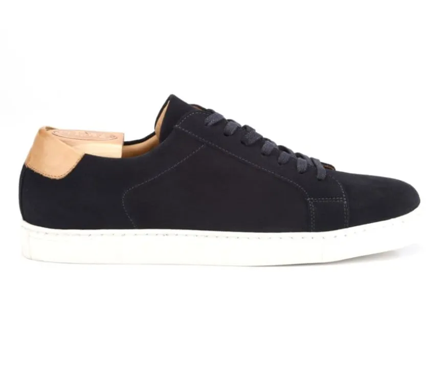 Zapatillas de hombre de terciopelo Azul marino Inglewood-Bexley Hot