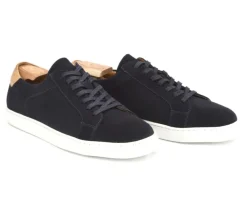 Zapatillas de hombre de terciopelo Azul marino Inglewood-Bexley Hot