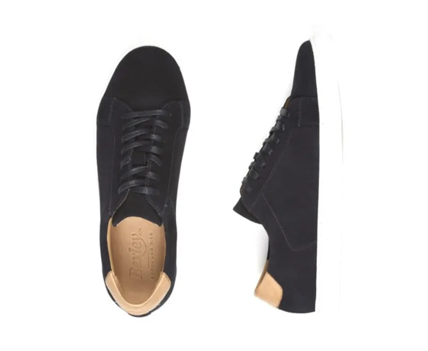 Zapatillas de hombre de terciopelo Azul marino Inglewood-Bexley Hot