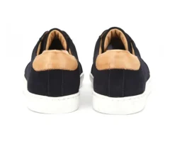 Zapatillas de hombre de terciopelo Azul marino Inglewood-Bexley Hot
