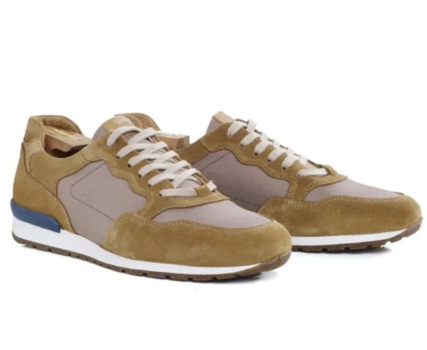 Zapatillas de hombre de Terciopelo Camel Canberra Ii-Bexley Online