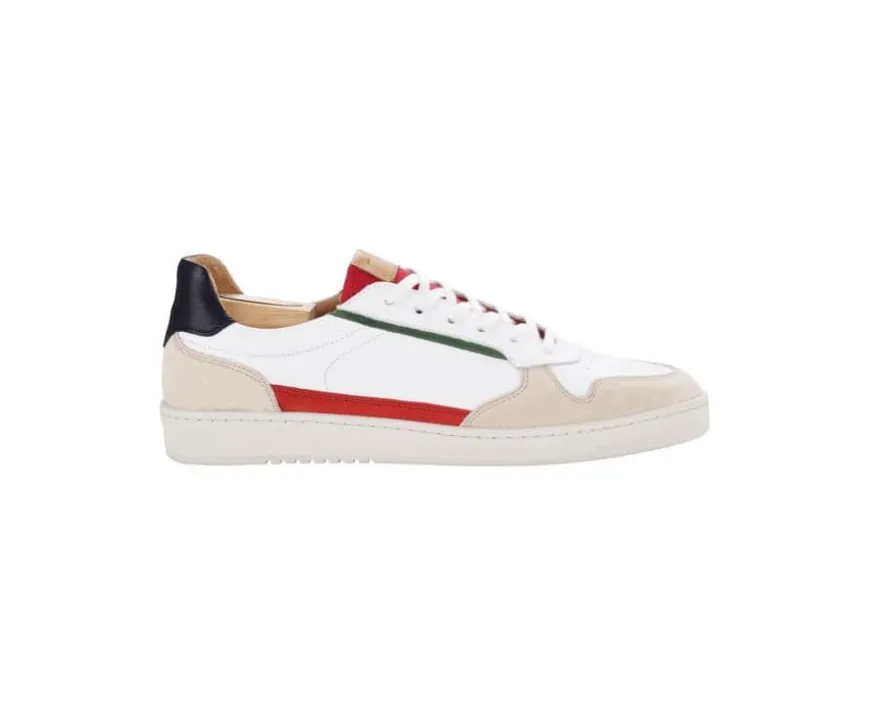 Zapatillas de hombre Rojo Blanco y verde Kolora-Bexley Outlet