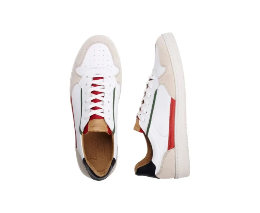Zapatillas de hombre Rojo Blanco y verde Kolora-Bexley Outlet