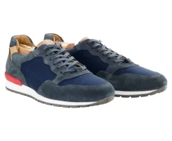 Zapatillas de hombre Terciopelo Verde Oscuro y Marino Canberra Ii-Bexley Cheap