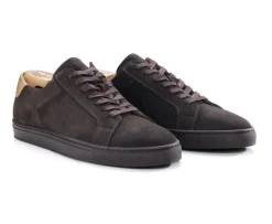 Zapatillas de hombre terciopelo Pardo Inglewood-Bexley Cheap