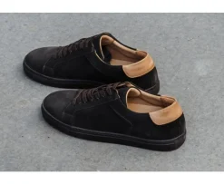 Zapatillas de hombre terciopelo Pardo Inglewood-Bexley Cheap