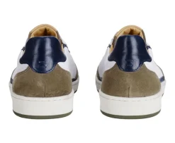 Zapatillas de hombre Terciopelo Caqui Blanco y Marino Kolora-Bexley Flash Sale