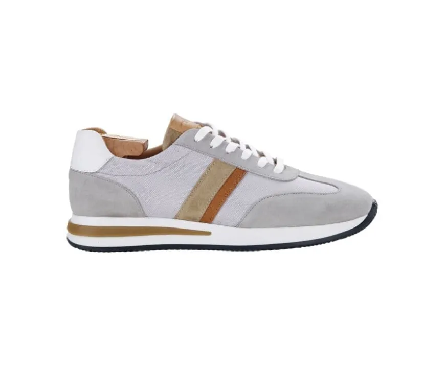 Zapatillas Gris Claro & Beis para hombre Keilira-Bexley Shop