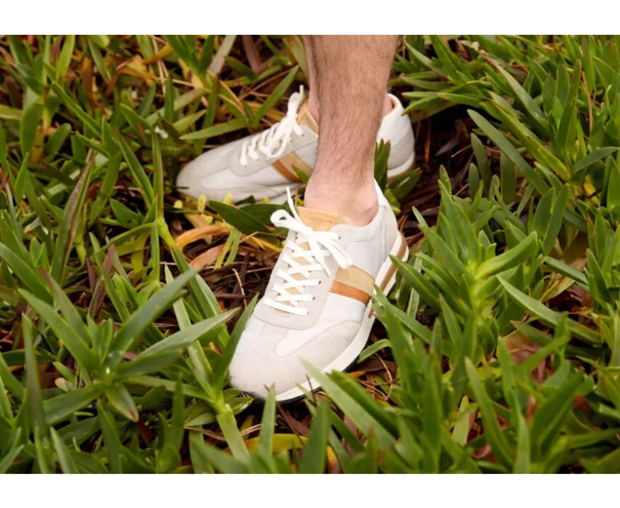Zapatillas Gris Claro & Beis para hombre Keilira-Bexley Shop