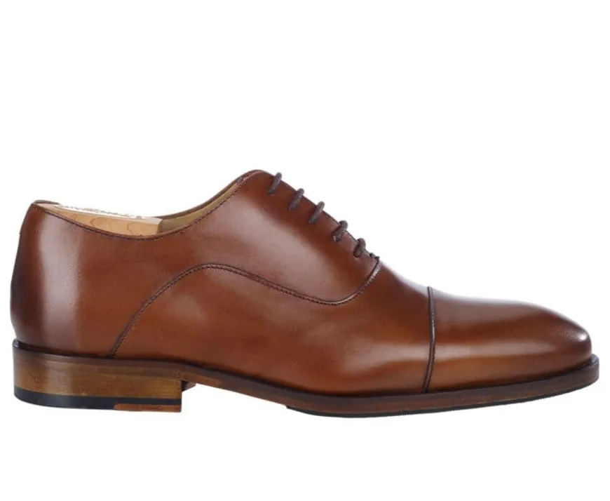 Zapato Oxford Coñac Patinado con suela de cuero Grakley-Bexley Online