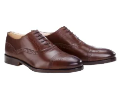 Zapato Oxford Coñac patinado para hombre Grackott-Bexley Cheap