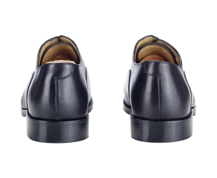 Zapato Oxford Negro con suela de cuero Grakley-Bexley Best Sale