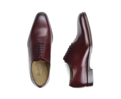 Zapato Oxford para hombre Burdeos Brillante con suela de cuero con patin Bellagio Patin-Bexley Hot