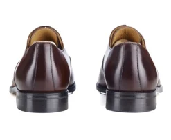 Zapato Oxford para hombre con suela de piel Coñac patinado Winford-Bexley Store