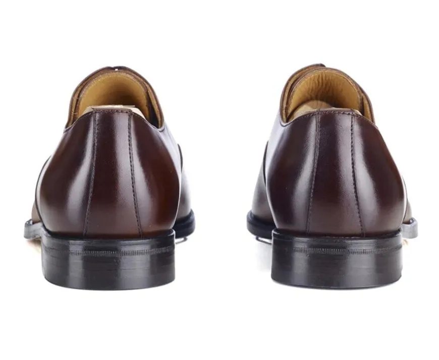 Zapato Oxford para hombre con suela de piel Coñac patinado Winford-Bexley Store