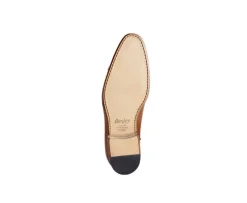 Zapato Oxford para hombre con suela de piel Coñac patinado Ringwood-Bexley Online