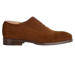 Zapato Oxford Terciopelo Habana con suela de cuero con patín Grakley-Bexley Clearance