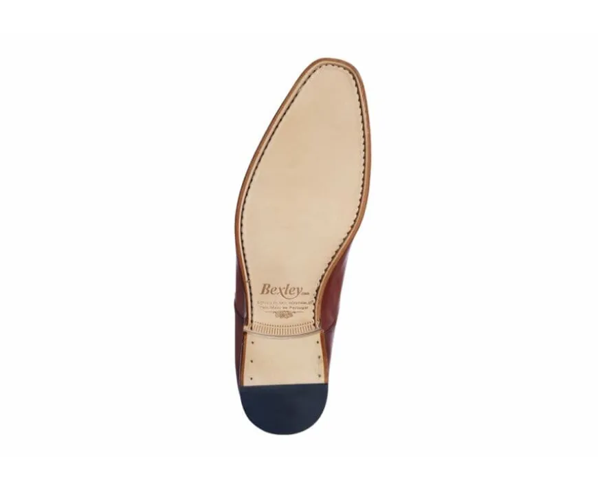 Zapatos Chocolate Patinado de hombre con doble hebilla Cheddington-Bexley Fashion
