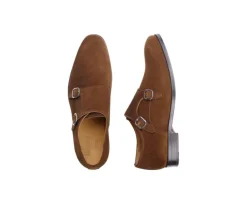 Zapatos de hombre con doble hebilla Terciopelo Habana Chigwell-Bexley Clearance