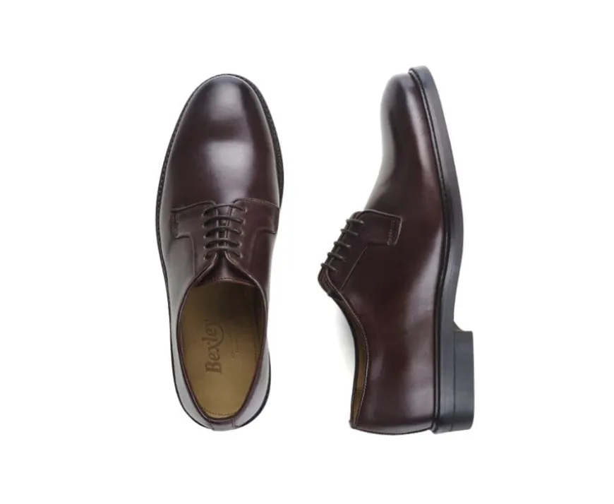 Zapatos derby Chocolate oscuro con suela de goma Monterey Classic Gomme City-Bexley Clearance