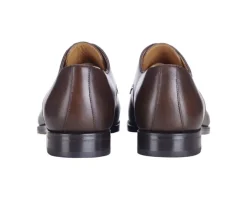 Zapatos Derby de hombre Suela de cuero Chocolate patinado Gilwell-Bexley Discount