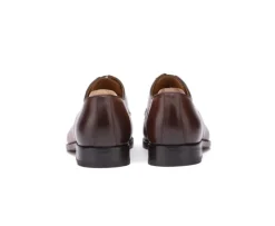 Zapatos Derby de hombre Suela de cuero Coñac patinado Gilwell-Bexley Discount