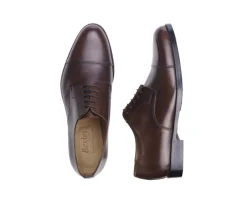 Zapatos derby hombre suela de piel con patín Chocolate patinado Mayfair Classic Patin-Bexley Online