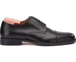 Zapatos derby negros para hombre con suela de cuero Mayfair Classic Patin-Bexley Flash Sale