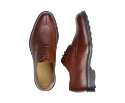 Zapatos Derby para hombre Suela de caucho Cognac granulado Kent Gomme Country-Bexley Outlet
