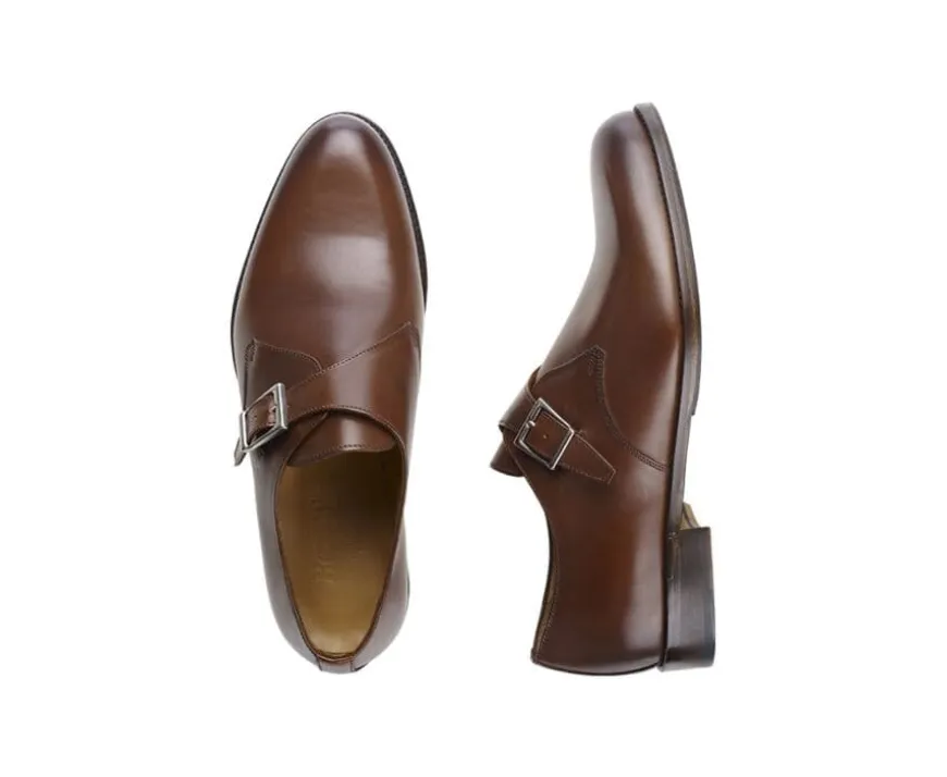 Zapatos hebilla hombre Castaño patinado Bloomingdale Silver Patin-Bexley Shop