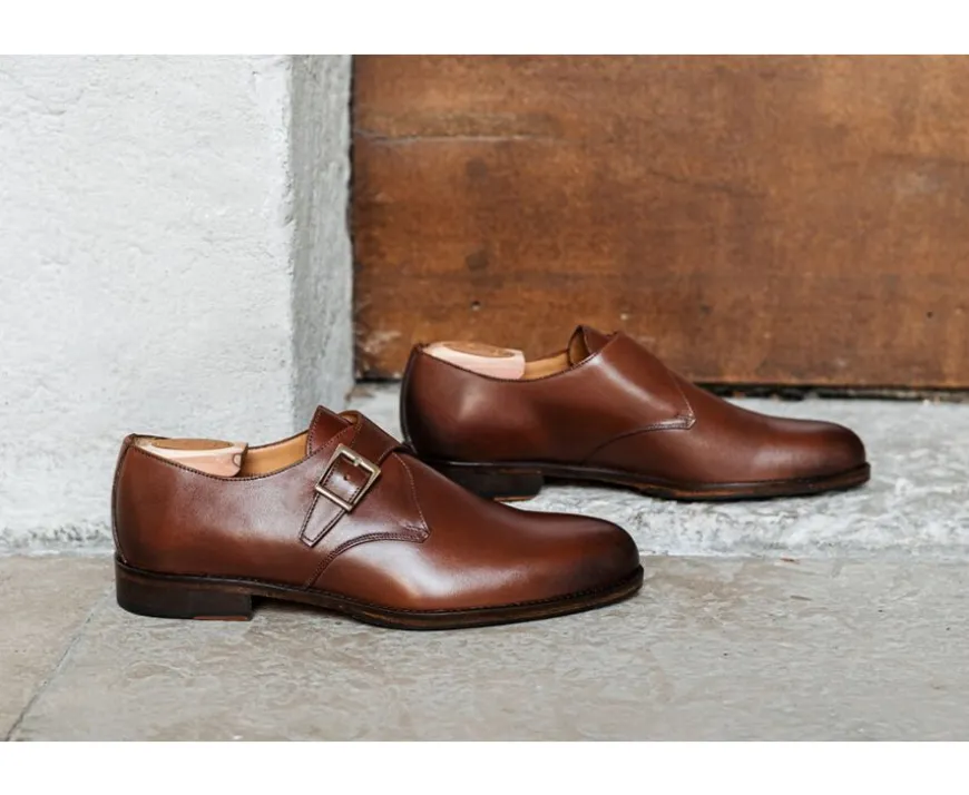 Zapatos hebilla hombre Castaño patinado Bloomingdale Silver Patin-Bexley Shop