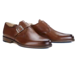 Zapatos hebilla hombre Coñac patinado Bloomingdale Silver Patin-Bexley New