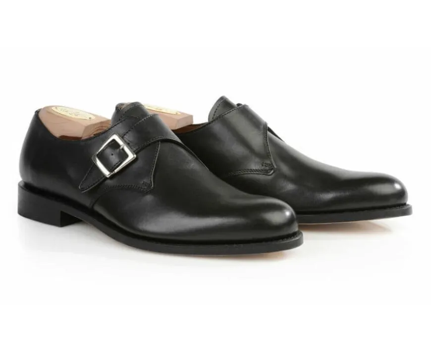 Zapatos hebilla hombre Negro Bloomingdale Silver Patin-Bexley Best Sale