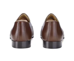 Zapatos oxford Castaño granulado para hombre con suela de cuero Brisbury-Bexley Best