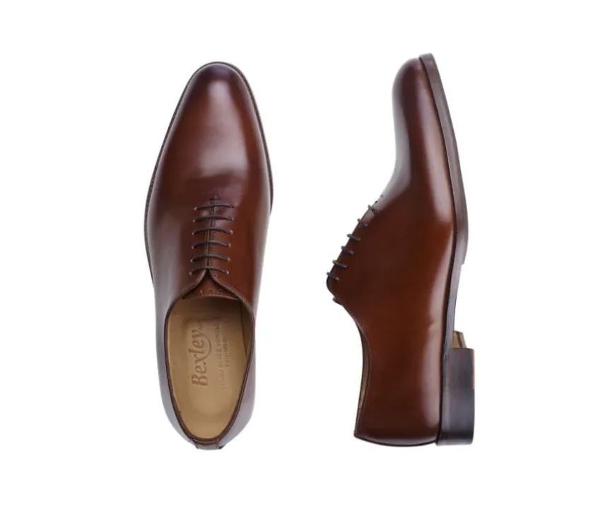 Zapatos Oxford de piel hombre Castaños patinado Peter Patin-Bexley Hot